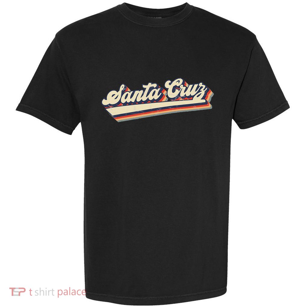 Retro Santa Cruz California Saying Surfer Garment-Dyed Heavyweight T-Shirt
