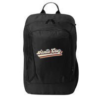 Retro Santa Cruz California Saying Surfer City Backpack
