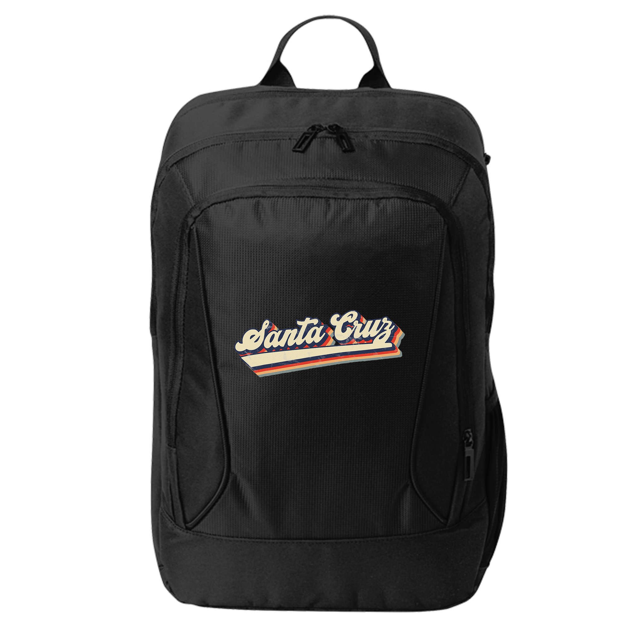 Retro Santa Cruz California Saying Surfer City Backpack