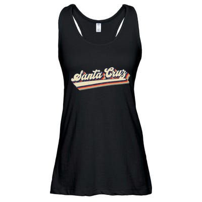 Retro Santa Cruz California Saying Surfer Ladies Essential Flowy Tank