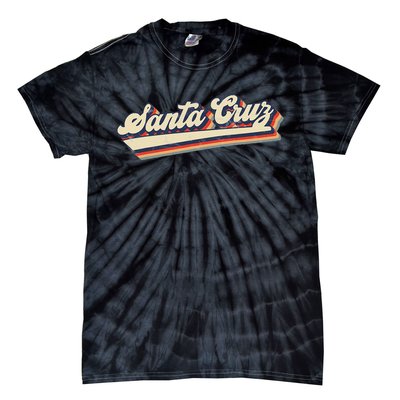 Retro Santa Cruz California Saying Surfer Tie-Dye T-Shirt