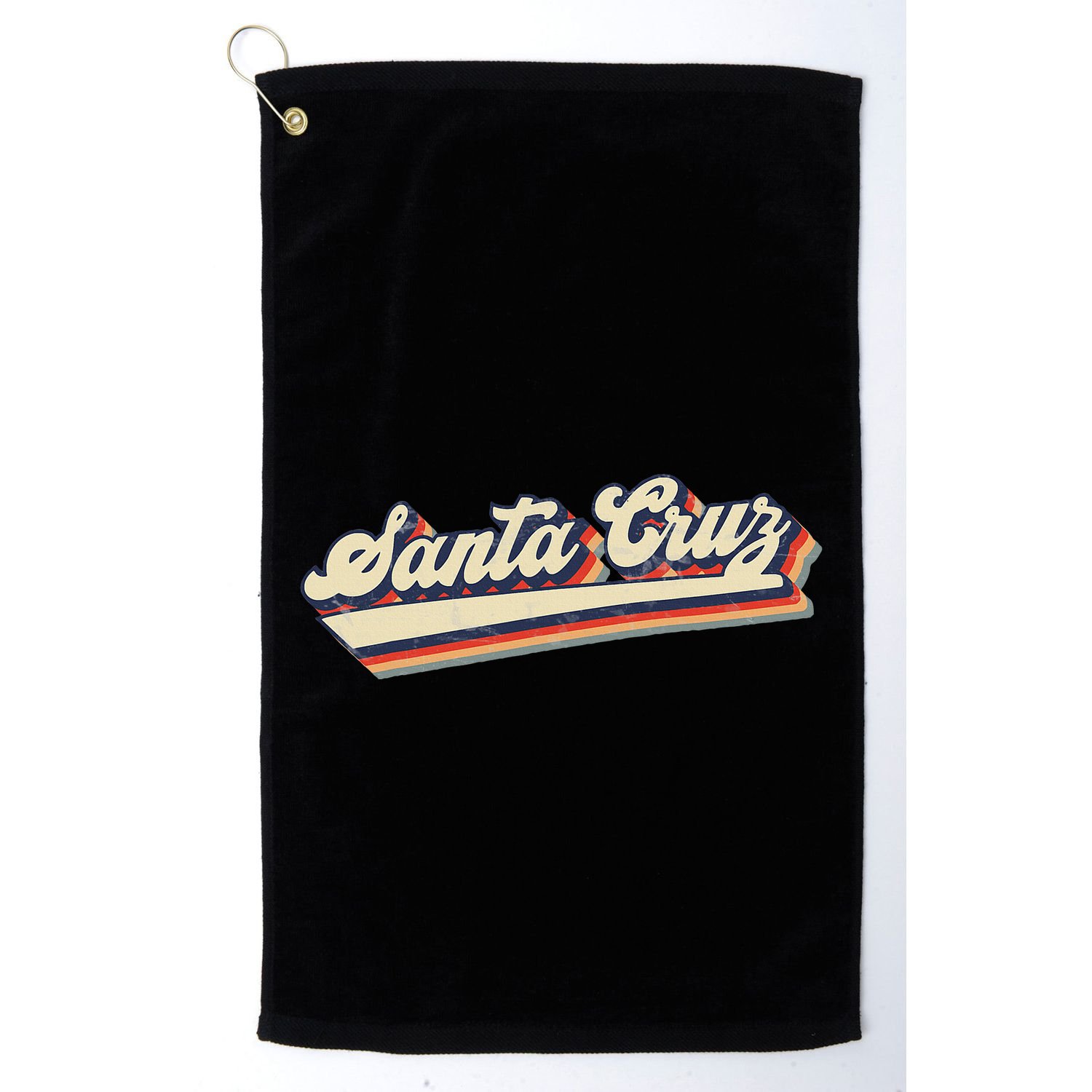 Retro Santa Cruz California Saying Surfer Golf Towel