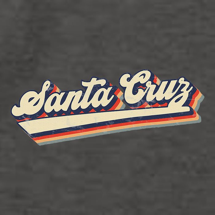 Retro Santa Cruz California Saying Surfer Vector Backpack