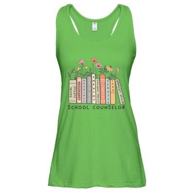 Retro School Counselor Therapist Mental Health Advocate Ladies Essential Flowy Tank