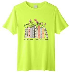 Retro School Counselor Therapist Mental Health Advocate Tall Fusion ChromaSoft Performance T-Shirt