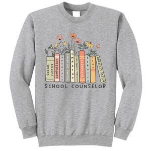 Retro School Counselor Therapist Mental Health Advocate Sweatshirt