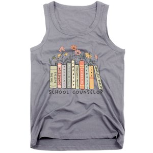 Retro School Counselor Therapist Mental Health Advocate Tank Top