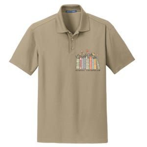 Retro School Counselor Therapist Mental Health Advocate Dry Zone Grid Polo