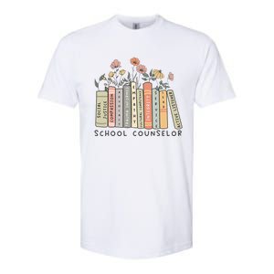 Retro School Counselor Therapist Mental Health Advocate Softstyle CVC T-Shirt