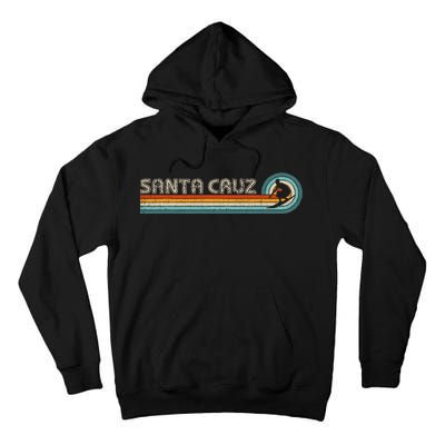 Retro Santa Cruz California Surfing Santa Cruz Tall Hoodie