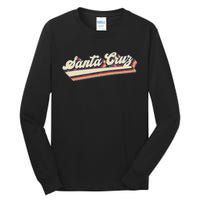 Retro Santa Cruz California Saying Surfer Tall Long Sleeve T-Shirt