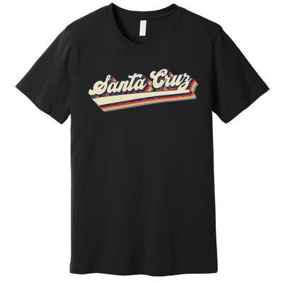 Retro Santa Cruz California Saying Surfer Premium T-Shirt