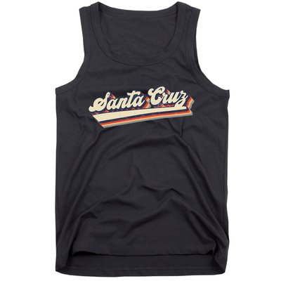 Retro Santa Cruz California Saying Surfer Tank Top