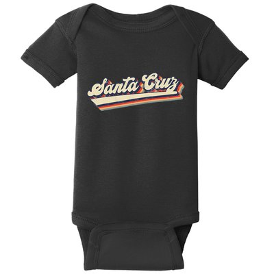 Retro Santa Cruz California Baby Bodysuit