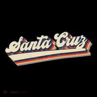 Retro Santa Cruz California Women's V-Neck T-Shirt