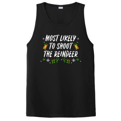 Reindeer Santa Claus Christmas Holiday PosiCharge Competitor Tank