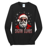 Retro Sigma Claus Distressed Gen Alpha Xmas Tall Long Sleeve T-Shirt