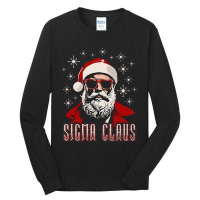 Retro Sigma Claus Distressed Gen Alpha Xmas Tall Long Sleeve T-Shirt