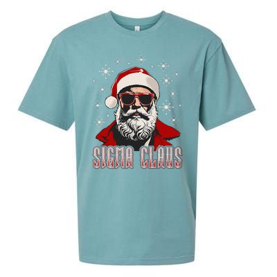 Retro Sigma Claus Distressed Gen Alpha Xmas Sueded Cloud Jersey T-Shirt