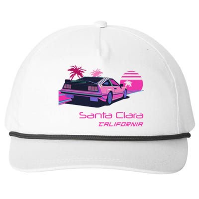 Retro Santa Clara California Snapback Five-Panel Rope Hat