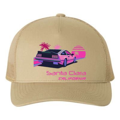 Retro Santa Clara California Yupoong Adult 5-Panel Trucker Hat