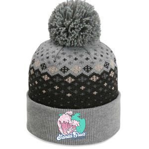 Retro Santa Cruz California Beach Surfing The Baniff Cuffed Pom Beanie