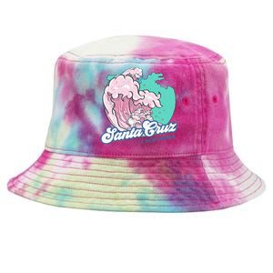 Retro Santa Cruz California Beach Surfing Tie-Dyed Bucket Hat