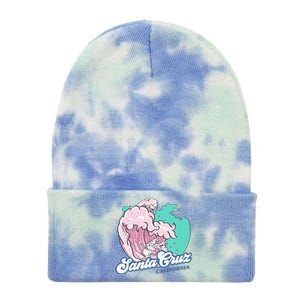 Retro Santa Cruz California Beach Surfing Tie Dye 12in Knit Beanie