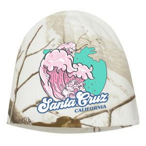 Retro Santa Cruz California Beach Surfing Kati - Camo Knit Beanie