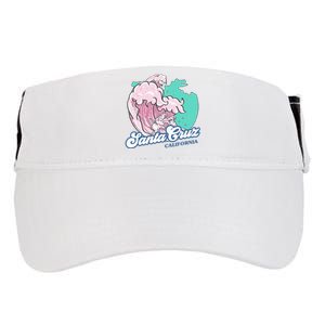 Retro Santa Cruz California Beach Surfing Adult Drive Performance Visor