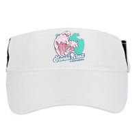 Retro Santa Cruz California Beach Surfing Adult Drive Performance Visor