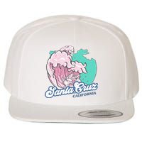 Retro Santa Cruz California Beach Surfing Wool Snapback Cap