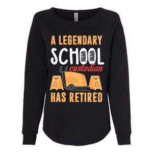 Retired School Custodian Gift School Custodian Retirement Womens California Wash Sweatshirt