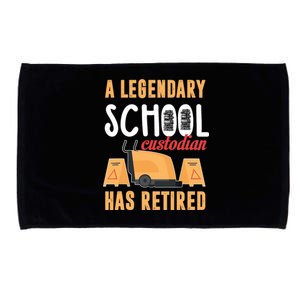 Retired School Custodian Gift School Custodian Retirement Microfiber Hand Towel