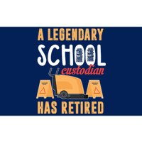 Retired School Custodian Gift School Custodian Retirement Bumper Sticker