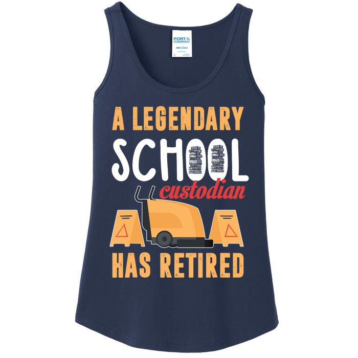 Retired School Custodian Gift School Custodian Retirement Ladies Essential Tank