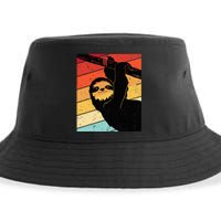 Retro Sloth Cute Sloth Lover Sloth Sustainable Bucket Hat