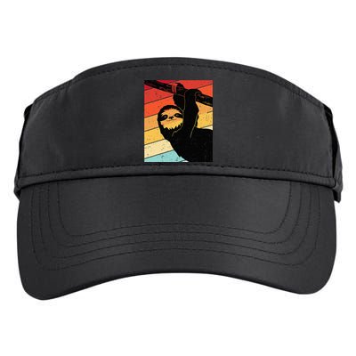 Retro Sloth Cute Sloth Lover Sloth Adult Drive Performance Visor