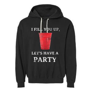 Red Solo Cup Summer Drinking Song Party Garment-Dyed Fleece Hoodie