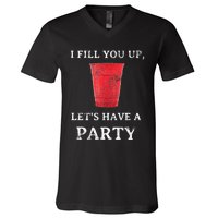 Red Solo Cup Summer Drinking Song Party V-Neck T-Shirt