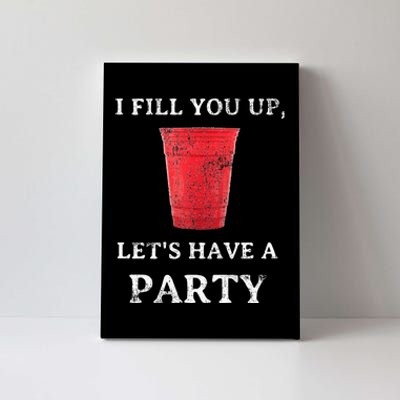 Red Solo Cup Summer Drinking Song Party Canvas