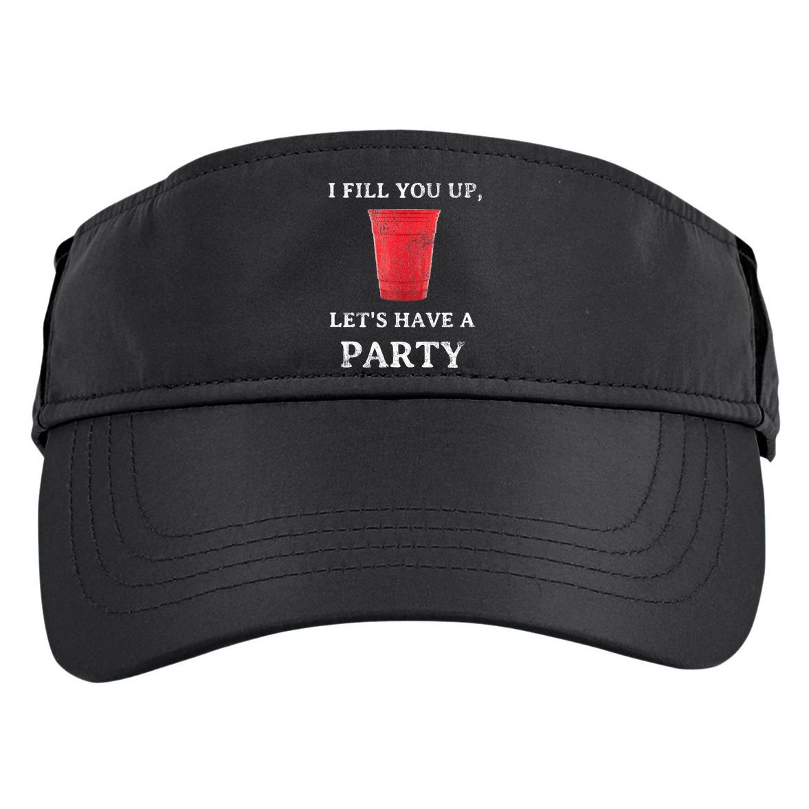 Red Solo Cup Summer Drinking Song Party Adult Drive Performance Visor