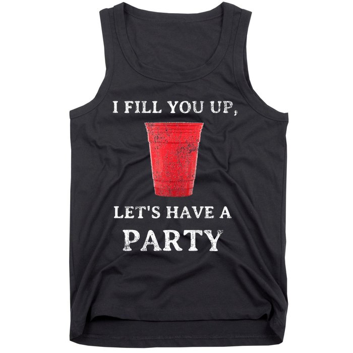 Red Solo Cup Summer Drinking Song Party Tank Top