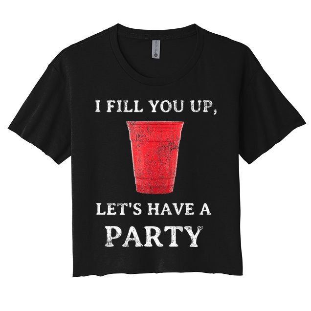 Red Solo Cup Summer Drinking Song Party Women's Crop Top Tee