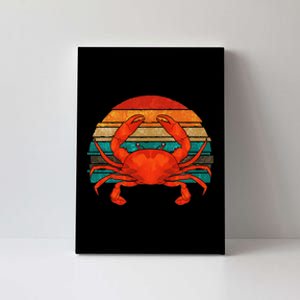 Retro Seafood Crab Lover Crabbing Sea Animal Crab Canvas