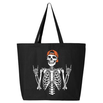 Rocker Skeleton Cap Skater Halloween Rock 25L Jumbo Tote