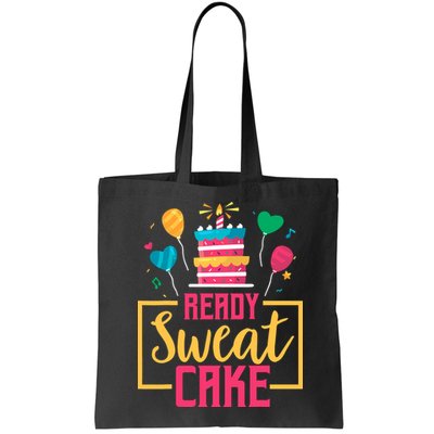 Ready Sweat Cake Wo Gym Fitness Workout Birthday Gift Bag