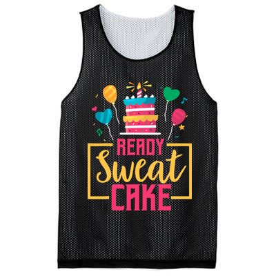 Ready Sweat Cake Wo Gym Fitness Workout Birthday Gift Mesh Reversible Basketball Jersey Tank