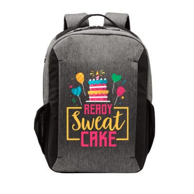 Ready Sweat Cake Wo Gym Fitness Workout Birthday Gift Vector Backpack