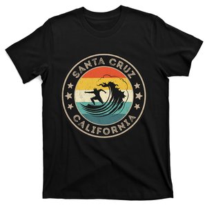 Retro Santa Cruz California Surfing Santa Cruz T-Shirt